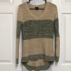 Green and brown sweater